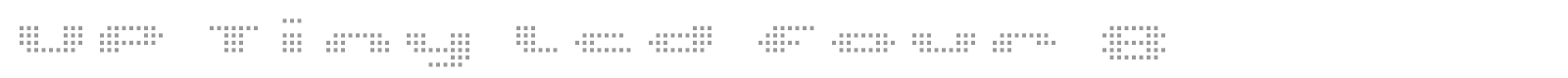 UP Tiny lcd four 8 font preview